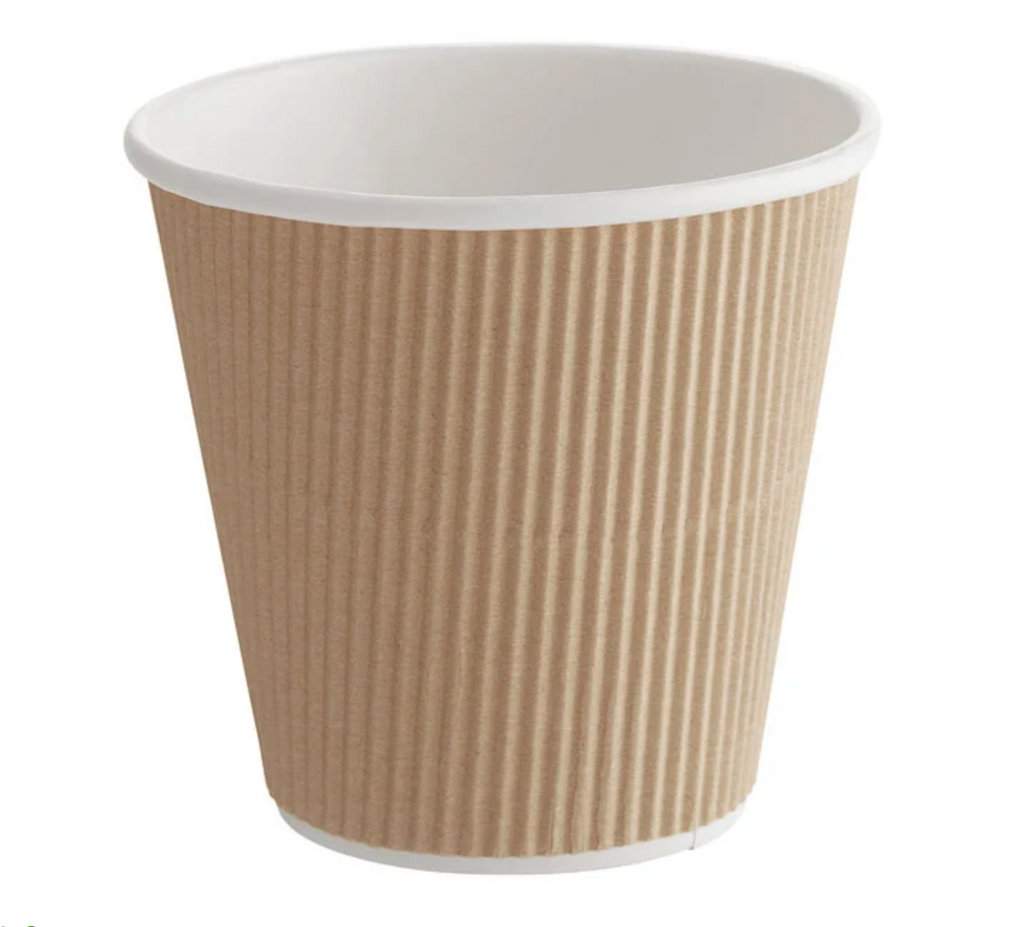 Natural Cups Double Wall Ripple Beige Paper Hot Cup - 12oz