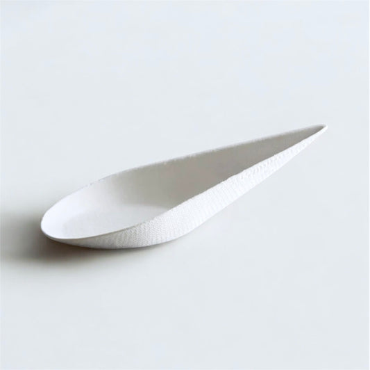 CaterChoice™ Compostable No PFAS Added Bamboo / Bagasse 4" Taster Spoon