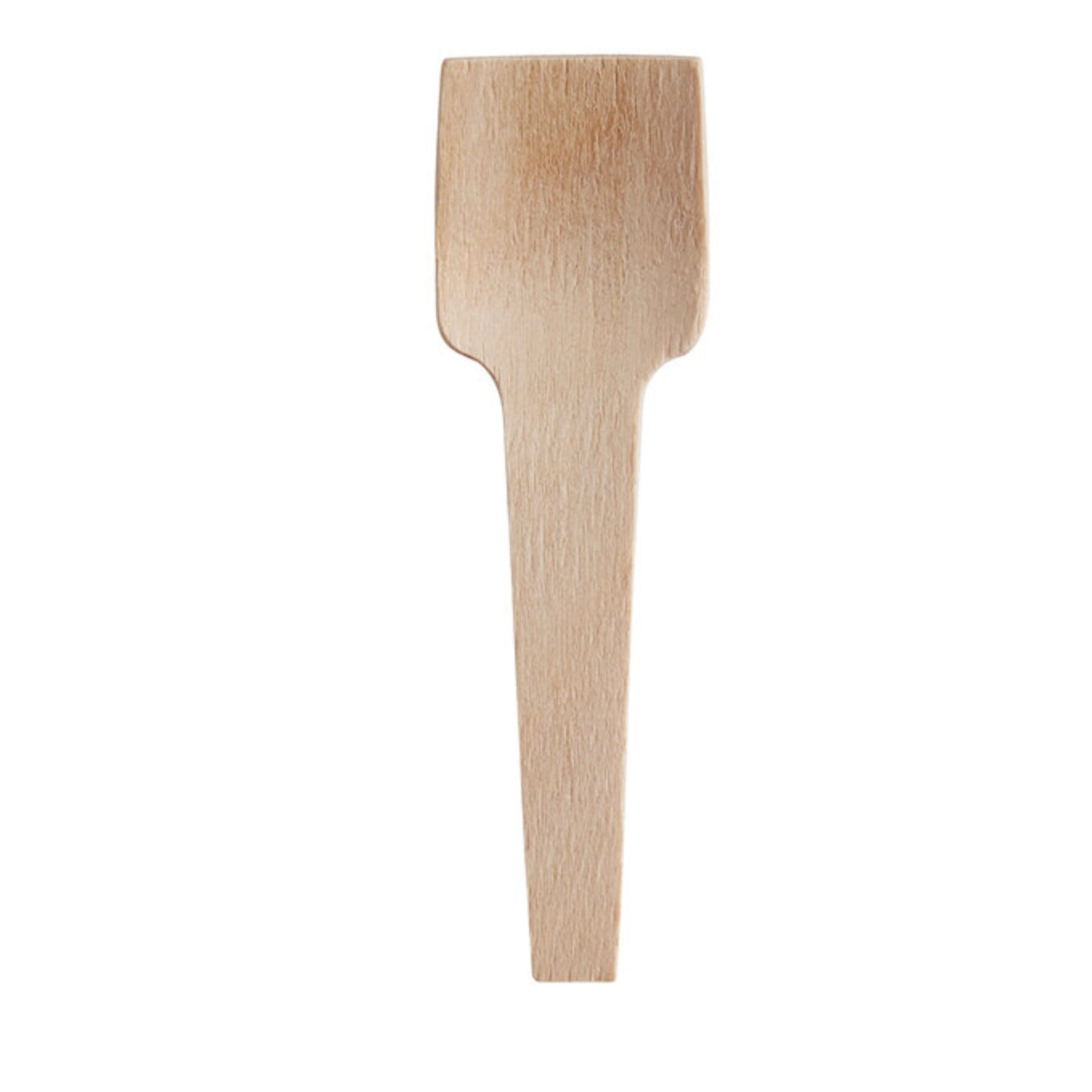 TrueBio Cutlery 2 3/4" Compostable Wooden Tasting Spade / Spoon